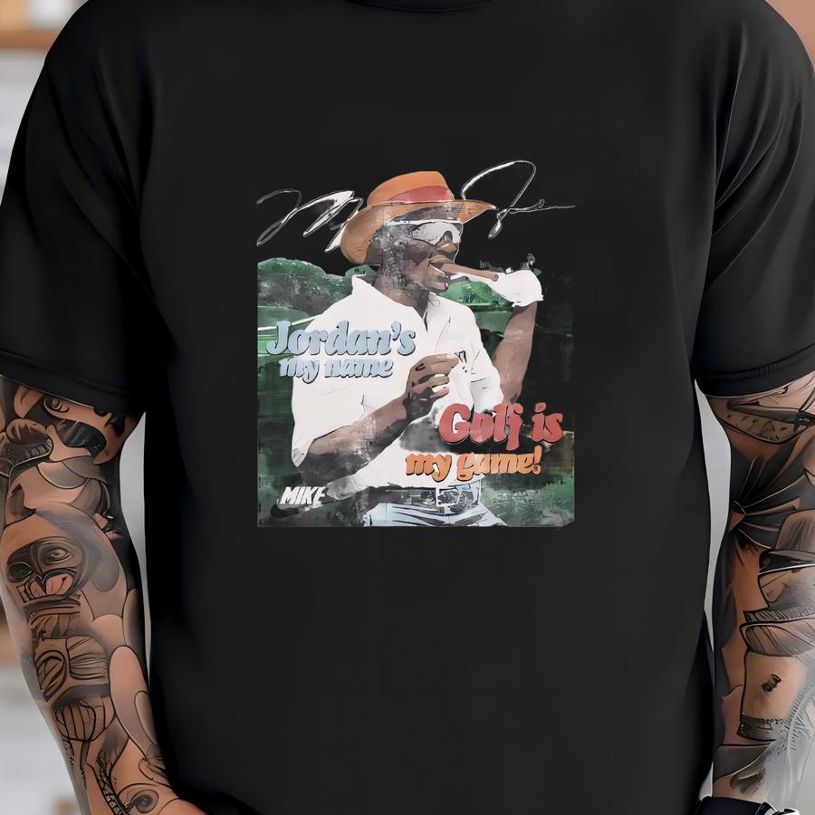 Double Sided Vintage 90s Golf With Mike Shirt Homage Retro Classic Graphic Tee Bootleg Bestseller Unisex Sport Sweatshirt Gift T-shirt