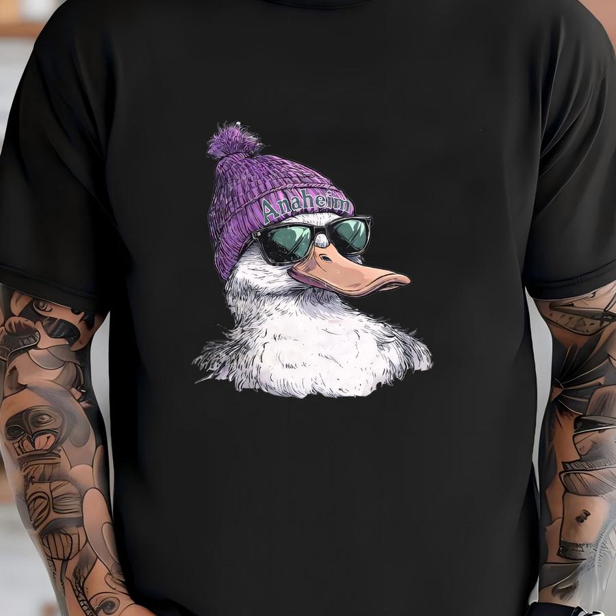 Retro Anaheim Hockey Sweatshirt, Vintage Game Day Apparel, Cozy Unisex Pullover, Fan Gear, Anaheim Hockey Sweatshirt - Unisex T-shirt