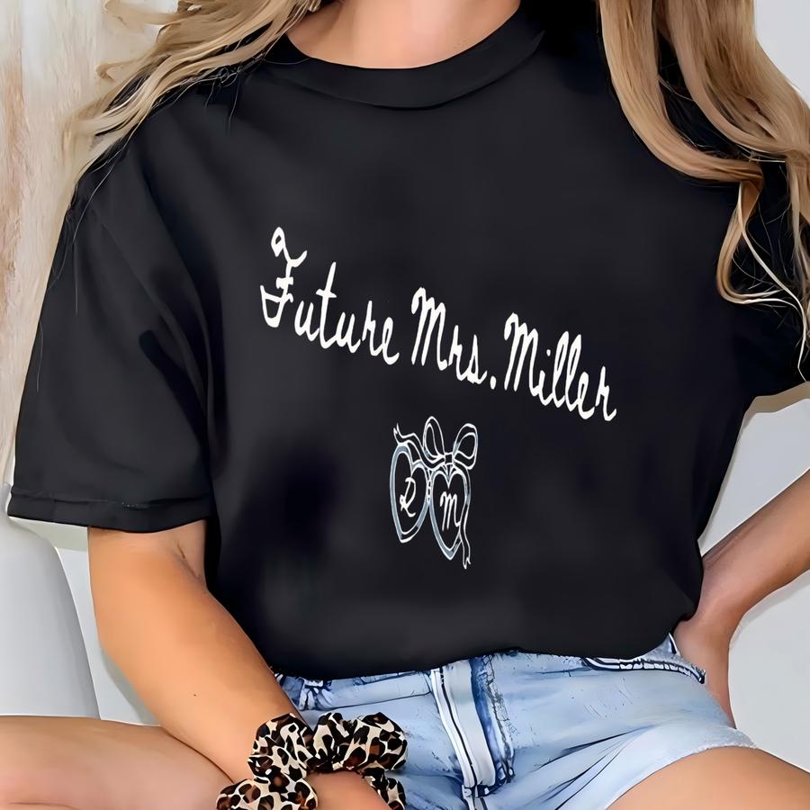 Custom Future Mrs Shirt Mrs Last Name Tshirt Personalized Bride To Be Shirt Bridal Shower Outfit Newly Engaged Gift For Bride T-shirt
