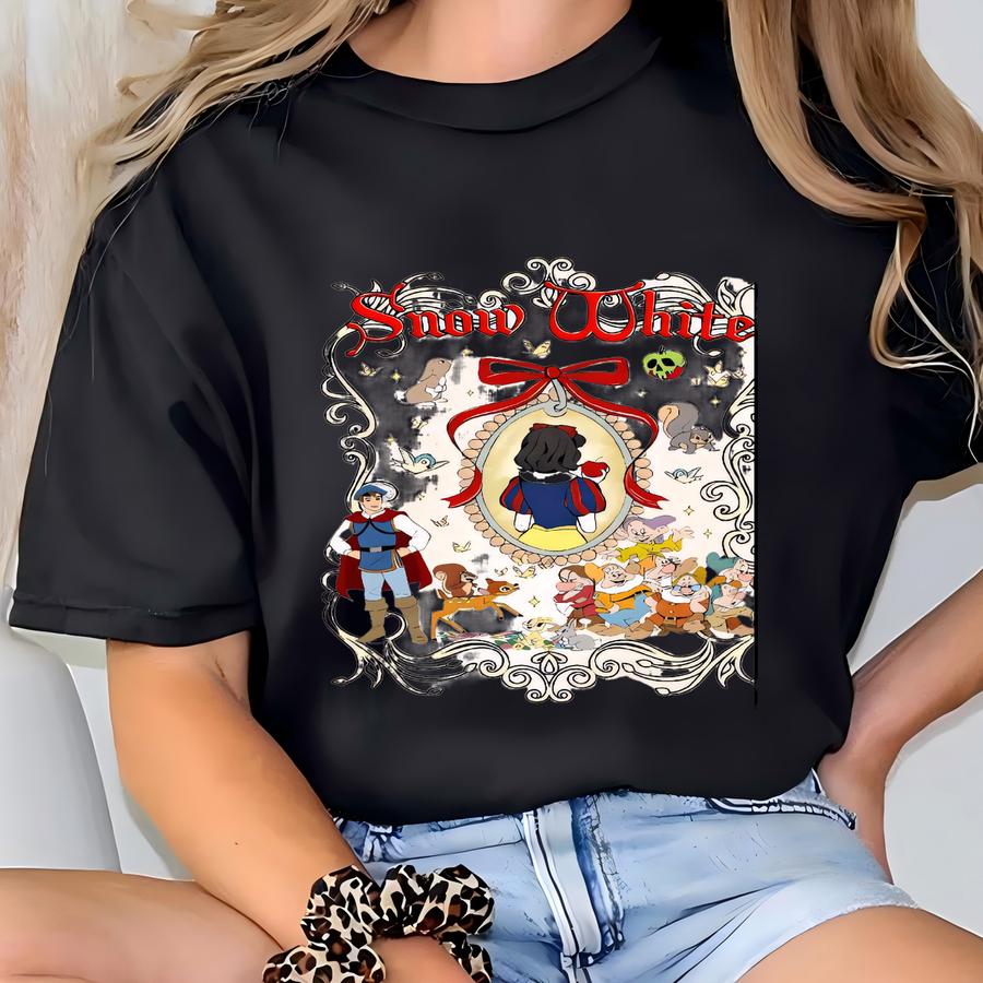 And The Seven Dwarfs Hoodie, Mirror Tee, Princess Sweater, Land Family Shirt, Girls Trip Tee T-shirt