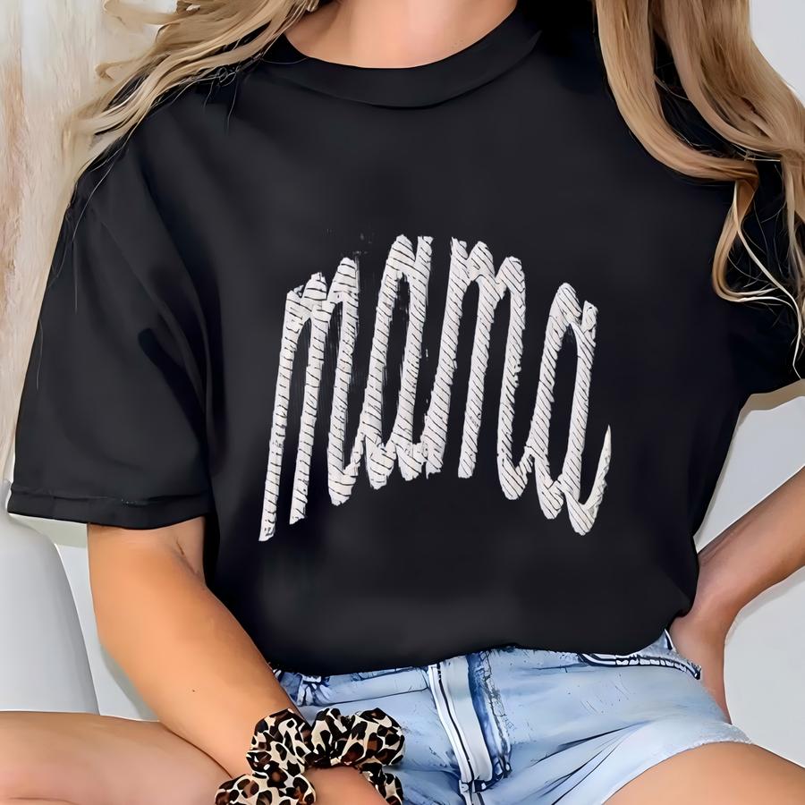 Cute Denim Mama Hat Moms First Mothers Day Gift Cotton Twill Cap Broken In Comfy Proud Sports Mom Baseball Hat New Gigi Presents For Yaya T-shirt