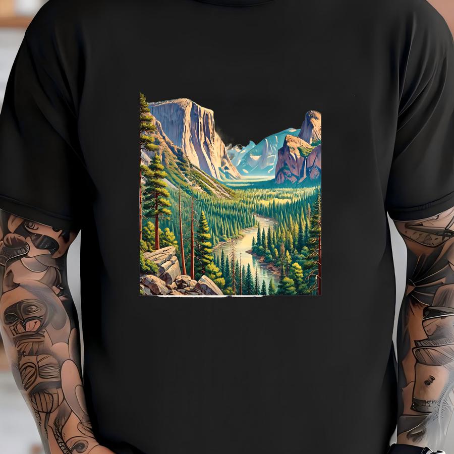 National Park Sticker – Polaroid Style Design, Retro National Park Vinyl Decal, Waterproof For Water Bottles, Laptops More T-shirt