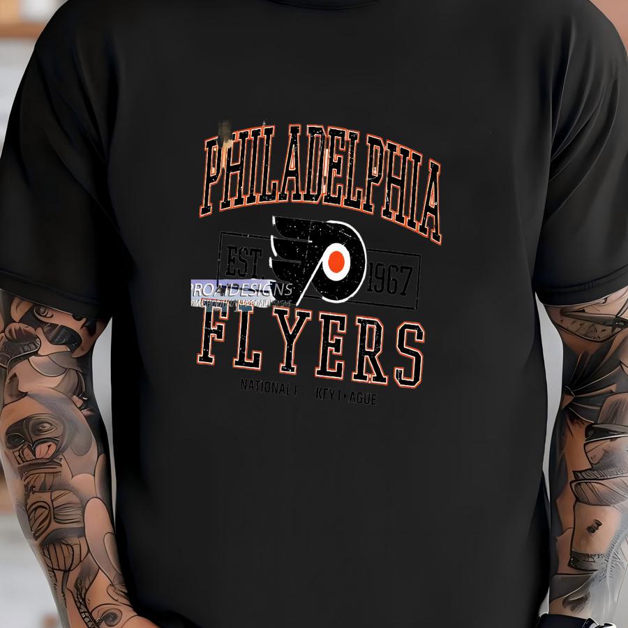 ® Philadelphia Flyers Hockey Hoodie, Custom Vintage Graphic Tee, Philadelphia Hockey Gift For Fan T-shirt