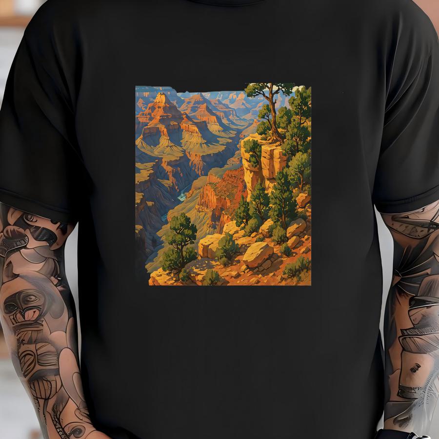 Grand Canyon National Park Sticker – Polaroid Style Design, Retro National Park Vinyl Decal, Arizona Sticker For Water Bottles, Laptops T-shirt