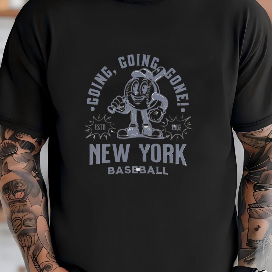 Retro New York Baseball Sweatshirt, Vintage 70s Mascot Crewneck, Sports Sweater, Baseball Fan Gift, Baseball Lover, 80s Yankee Merch T-shirt