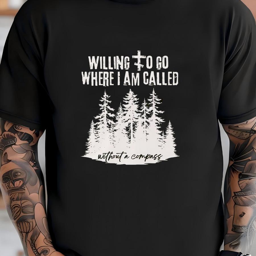 Christian Adventure Hoodie: Faith Journey, Compass Design T-shirt