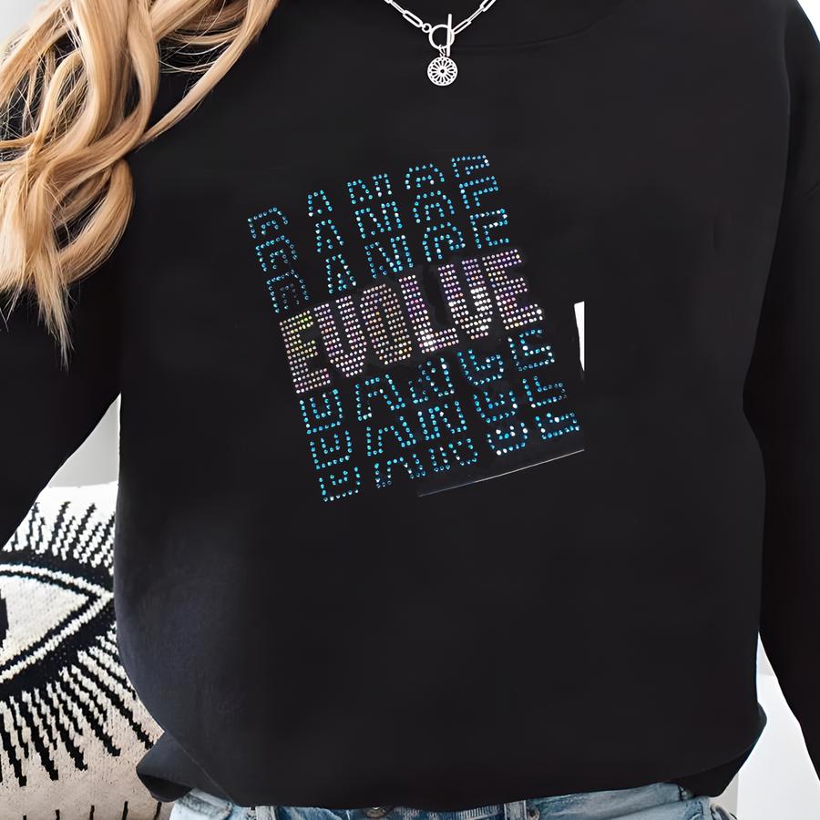 Custom Rhinestone Team Sweatshirt: Personalized Dance Mom Hoodie Sweatshirt