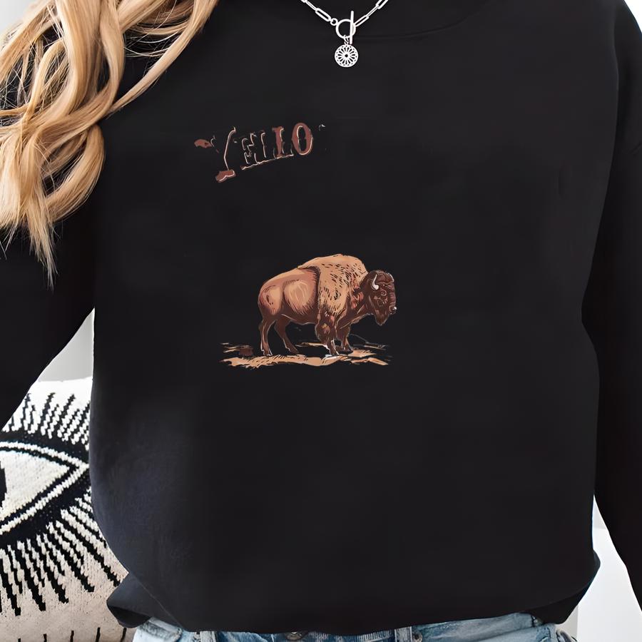 Bison T-shirt: Vintage National Park Tee Sweatshirt