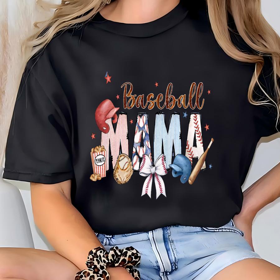 Baseball Mama Tee: Baseball Mom Shirt T-shirt