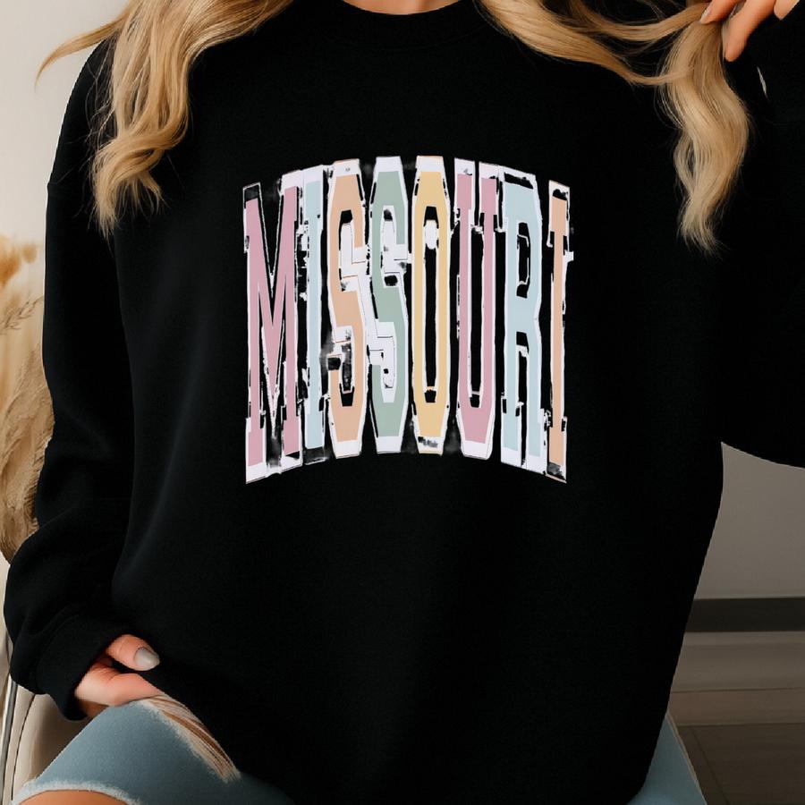 Missouri Sweatshirt, State Sweatshirt, Missouri Sweater, Missouri Crewneck, Missouri Pullover, Missouri Shirt, Missouri Gifts Sweatshirt