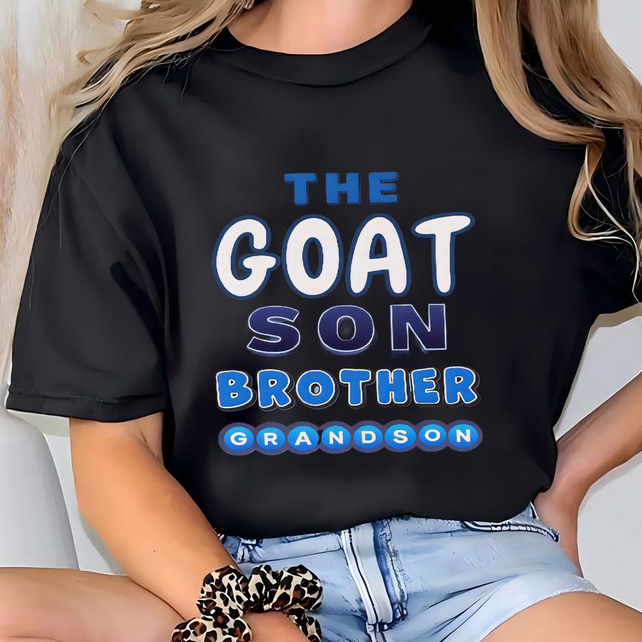The Goat Son, Grandson, Brother Youth Gildan 8000b 50/50 Moisture Wicking Hoodie T-shirt