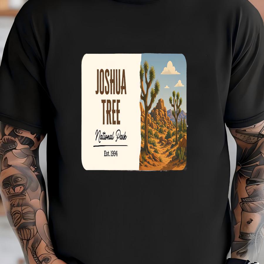 Joshua Tree National Park Sticker: Modern Flat Design Vinyl Decal T-shirt
