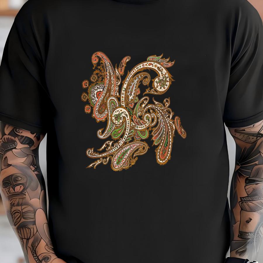 Rare!! Vintage Paisley Silk Scarf (29.5 X 30.5) T-shirt