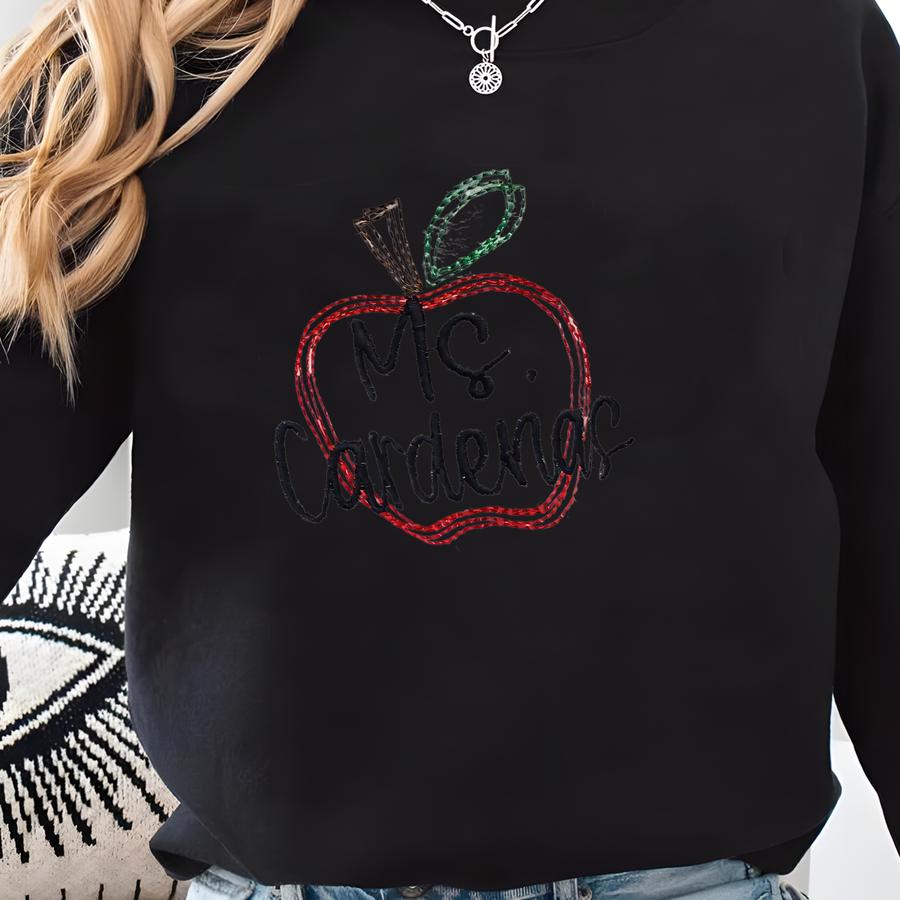 Personalized Teacher Sweatshirt | Teacher Quarter Zip Pullover | Teacher Gifts Personalized | Back To School | Teacher Appreciation Gifts Sweatshirt