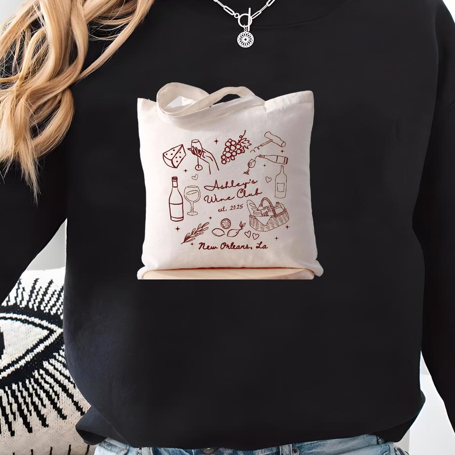 Custom Napa Valley Bachelorette Party Tee, Winery Bridal Shower Tee, Wine Tee, Vino Club Bachelorette, Wine Bachelorette Gift Sweatshirt