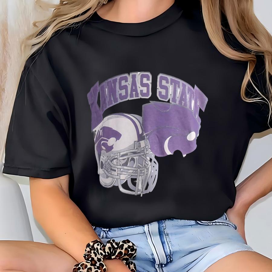 Vintage 00s Kansas State Wildcats Hoodie Kansas State Wildcats Sweatshirt Kansas State University Wildcats Football Crewneck Hoodie Gift T-shirt