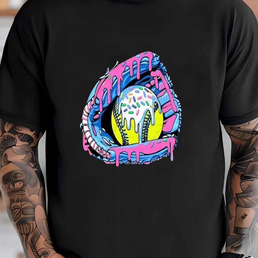 Softball Drip Mitt Tee T-shirt