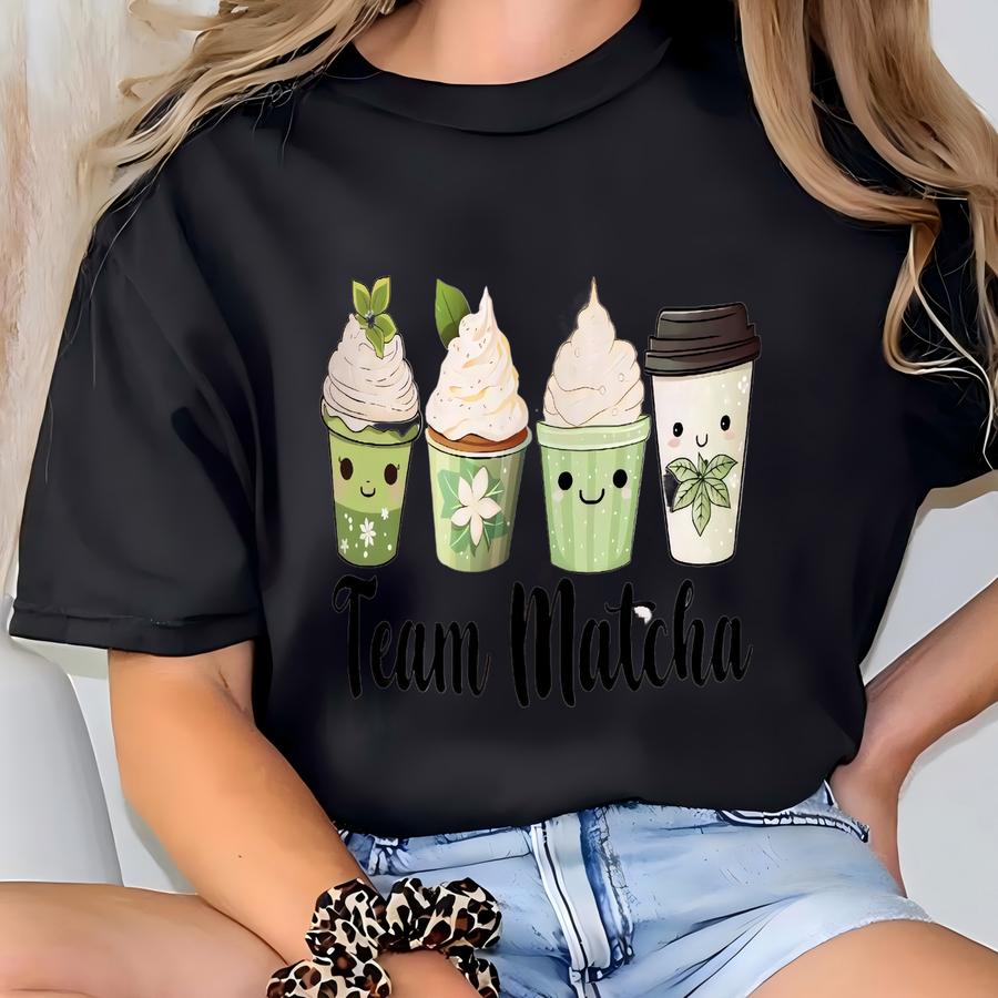 Team Matcha Sweatshirt, Matcha Latte Sweatshirt, Matcha Lover Shirt, Matcha Green Tea Sweatshirt, Matcha Coffee Shirt, Coffee Sweatshirt T-shirt
