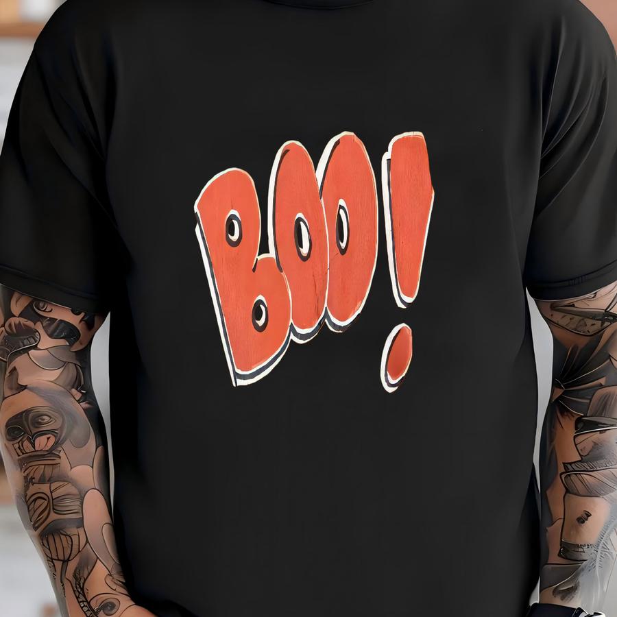 Vintage 90s Boo Cat Orange Crewneck Sweatshirt Adult L T-shirt