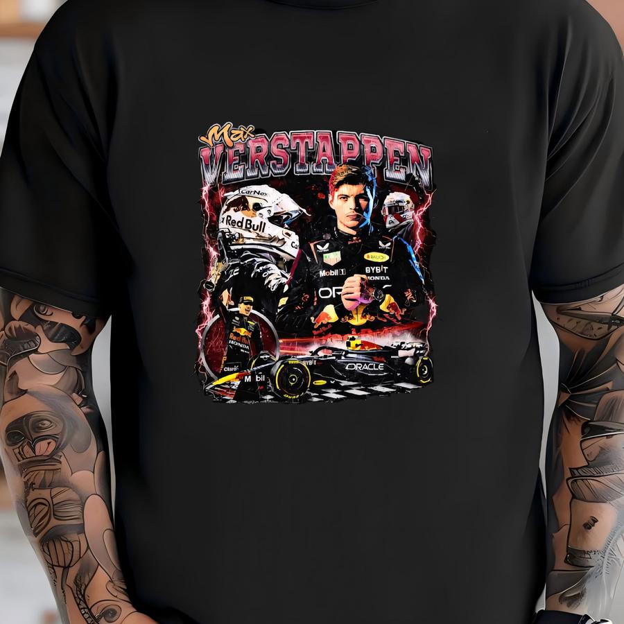 Vintage 90s Max Verstappen Shirt Homage Retro Classic Graphic Tee Bootleg Bestseller Unisex Sport Sweatshirt Gift T-shirt