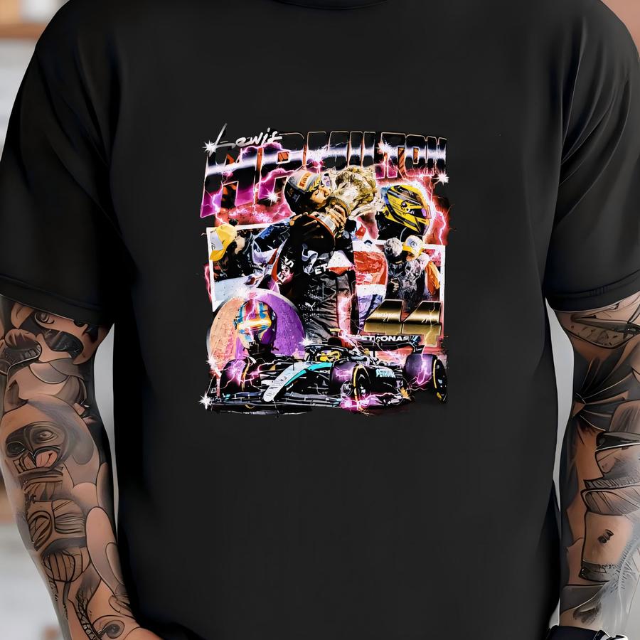 Vintage 90s Lewis Hamilton Shirt Homage Retro Classic Graphic Tee Bootleg Bestseller Unisex Sport Sweatshirt Gift T-shirt