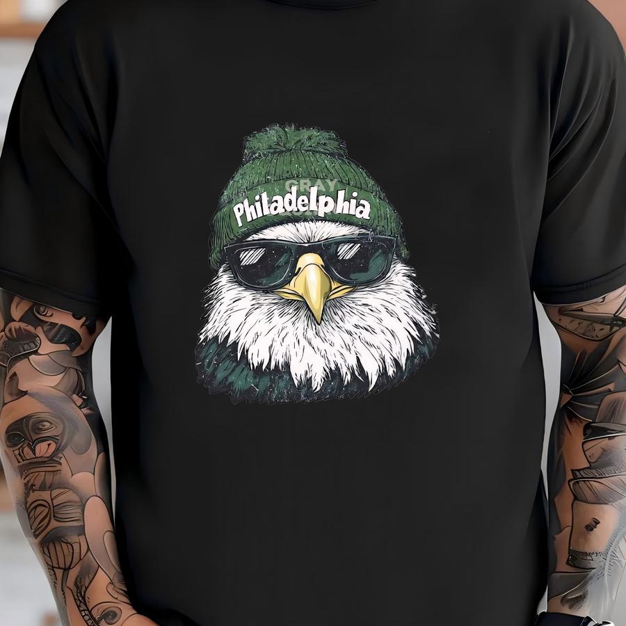 Vintage Philadelphia Football Unisex Tee, Fan Gifts, Game Day Crewneck, Retro Eagles Apparel, Team Wear T-shirt