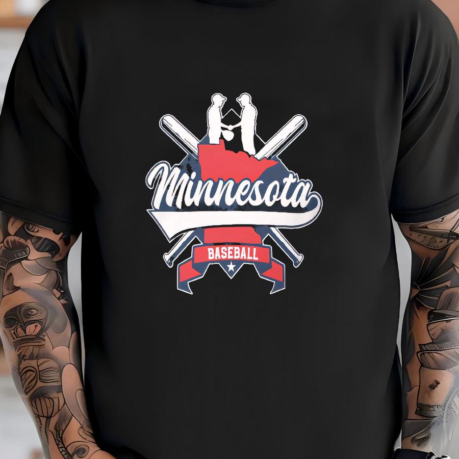 Vintage Minnesota Baseball Hoodie: Retro Sports Fan Apparel T-shirt
