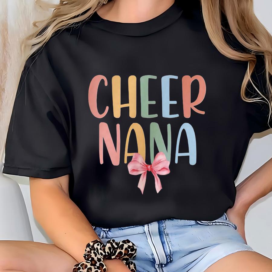 Cheer Nana Sweatshirt, Cheer Grandma Shirt, Cheer Vibe, Grandma Cheerleading Sweatshirt, Grandma Cheer Shirt, Grandma Cheer Crewneck T-shirt
