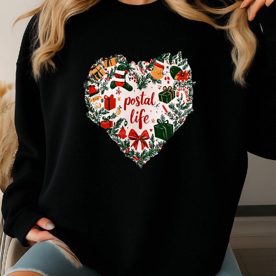 Postal Life Christmas Sweatshirt, Postal Life Shirt, Postal Worker Lover Shirt, Mail Carrier Shirt, Carrier Hoodies,delivery Service Carrier Sweatshirt