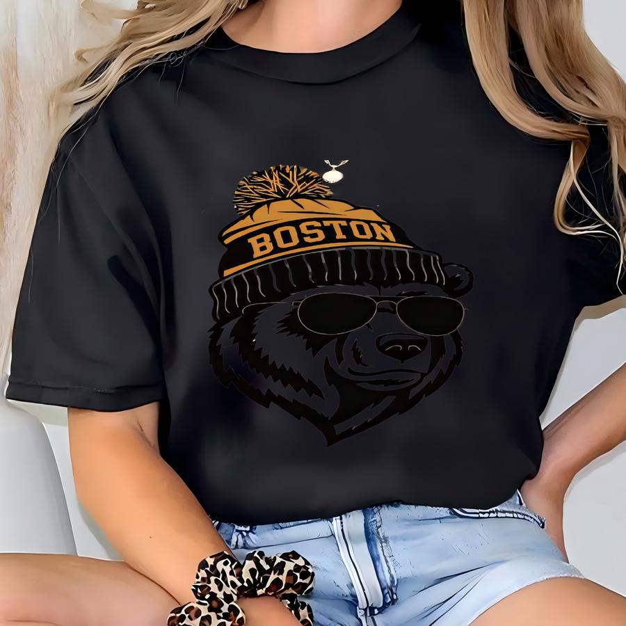 Boston Hockey Shirt, Hockey Gameday Shirt, Boston Hockey Apparel, Bruin Sports Apparel, Retro Bruin Hockey Gift, Fan Gift T-shirt