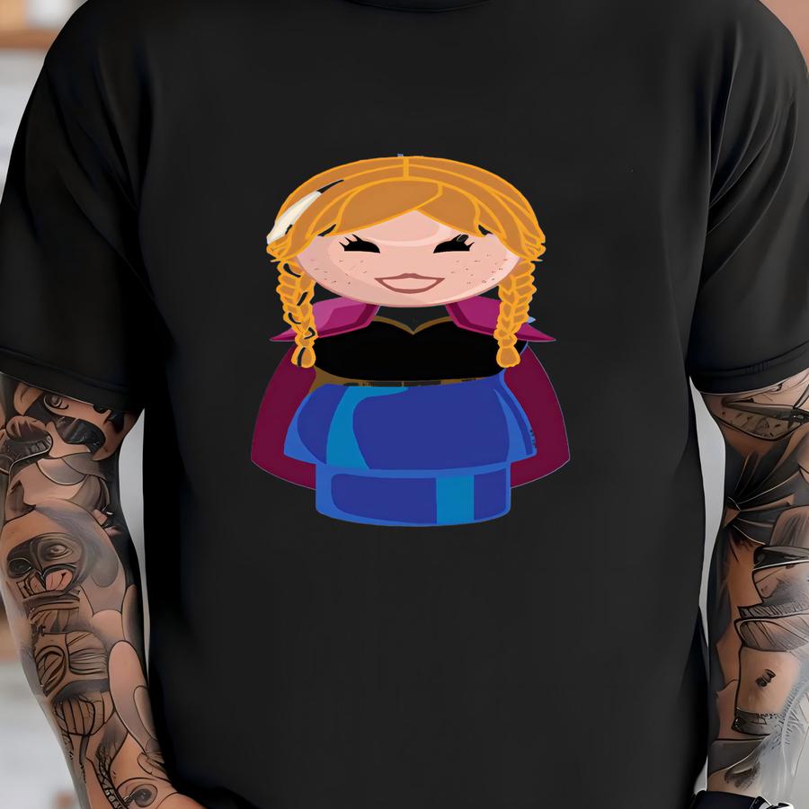 Elsa And Anna Print  T-shirt