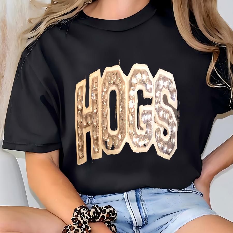 University Of Arkansas Hogs Trucker Bling Baseball Hat T-shirt