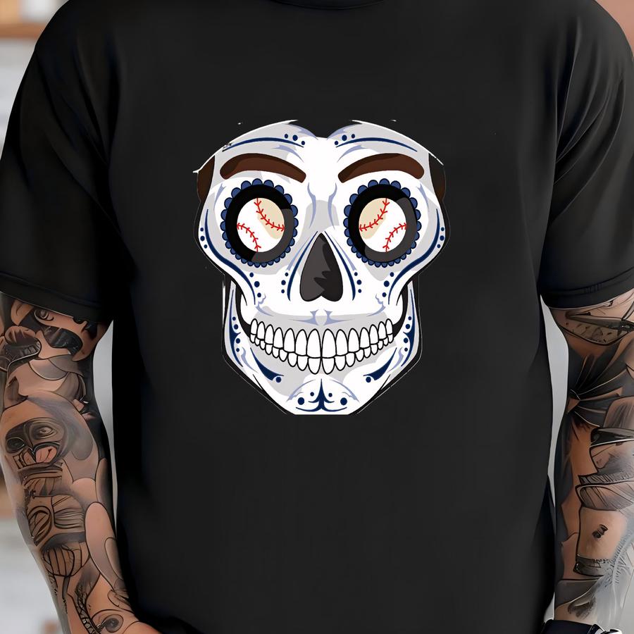 New York Sugar Skull Print 11x14 Print T-shirt