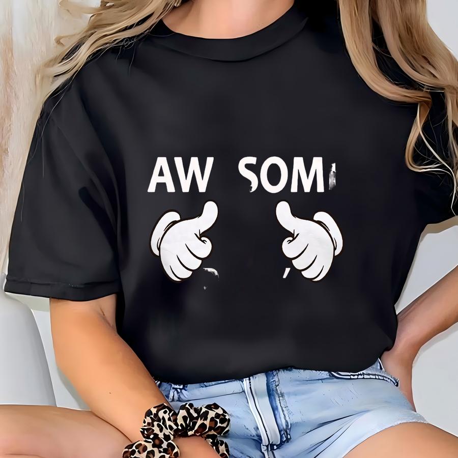 Awesome Daddy Shirt - This Is What An Awesome Daddy Looks. New Dad To Be Gift For Daddy Tshirt. Daddy To Be Gift. Dad Birthday Gift #os297 T-shirt