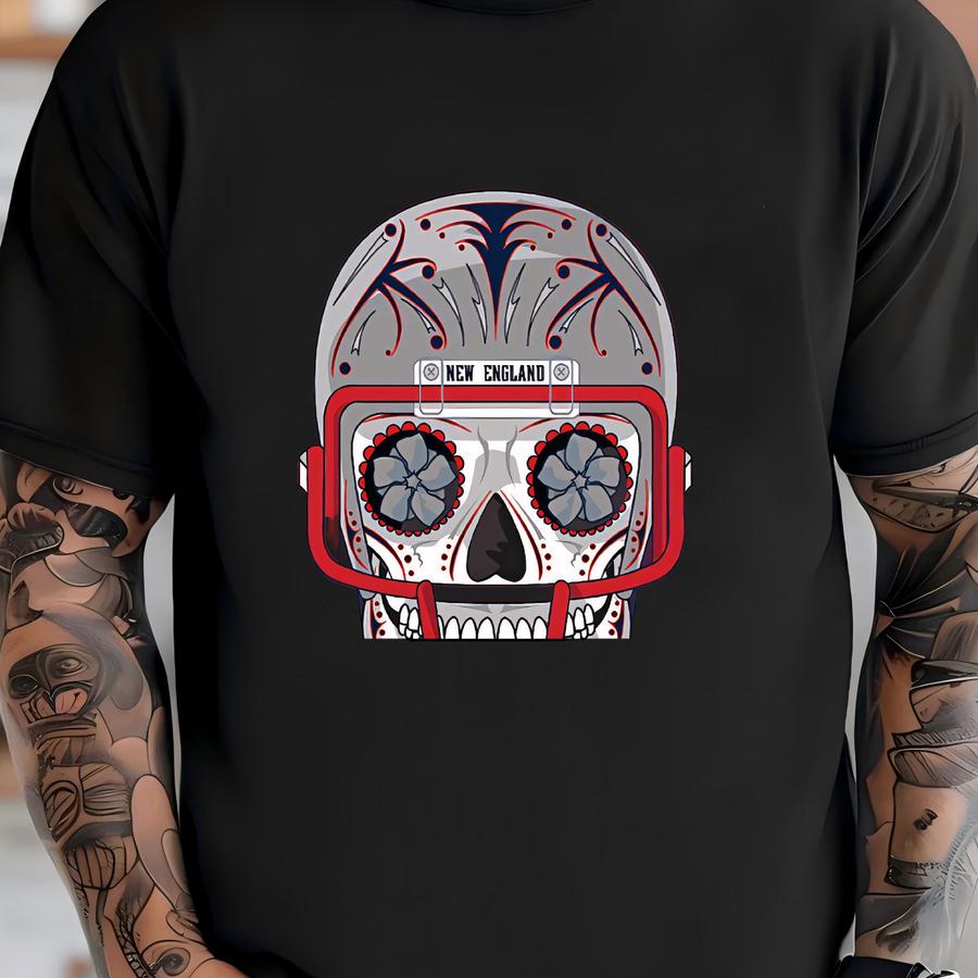 Boston Bundle - 4 Sports Sugar Skull Prints T-shirt