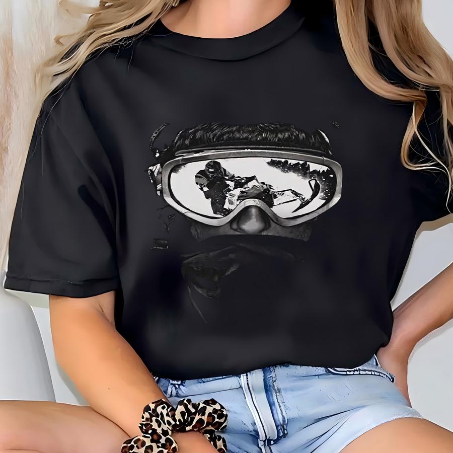 Snowmobile Goggles Long Sve Shirt: Winter Sports Gift T-shirt