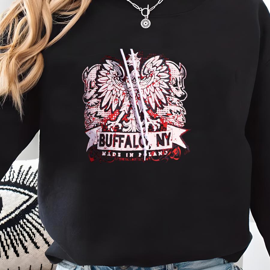 Buffalo (red) Polish Hoodie Sweatshirt