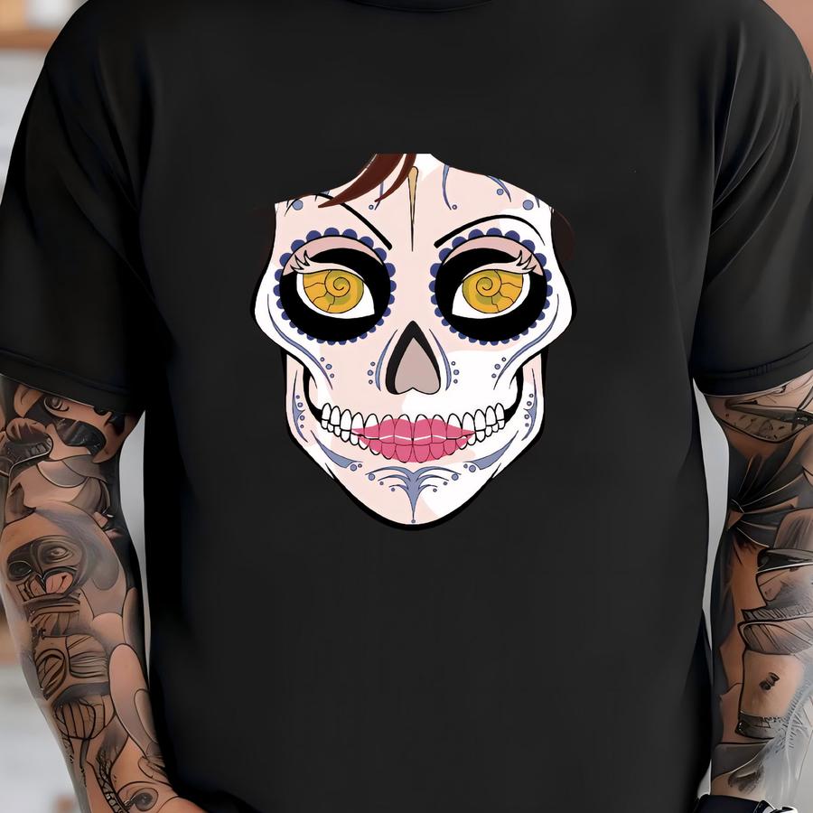 Vanessa (ursula) Sugar Skull 11x14 Print T-shirt