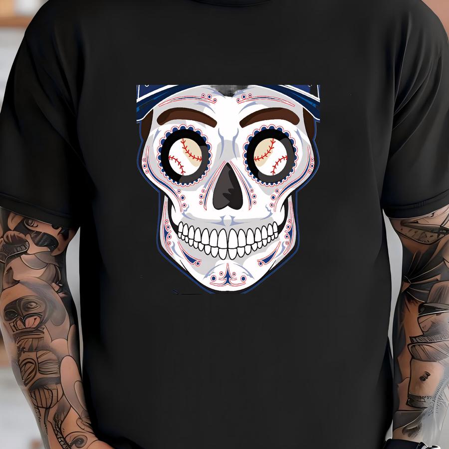 Los Angeles Dodgers Sugar Skull 11x14 Print T-shirt