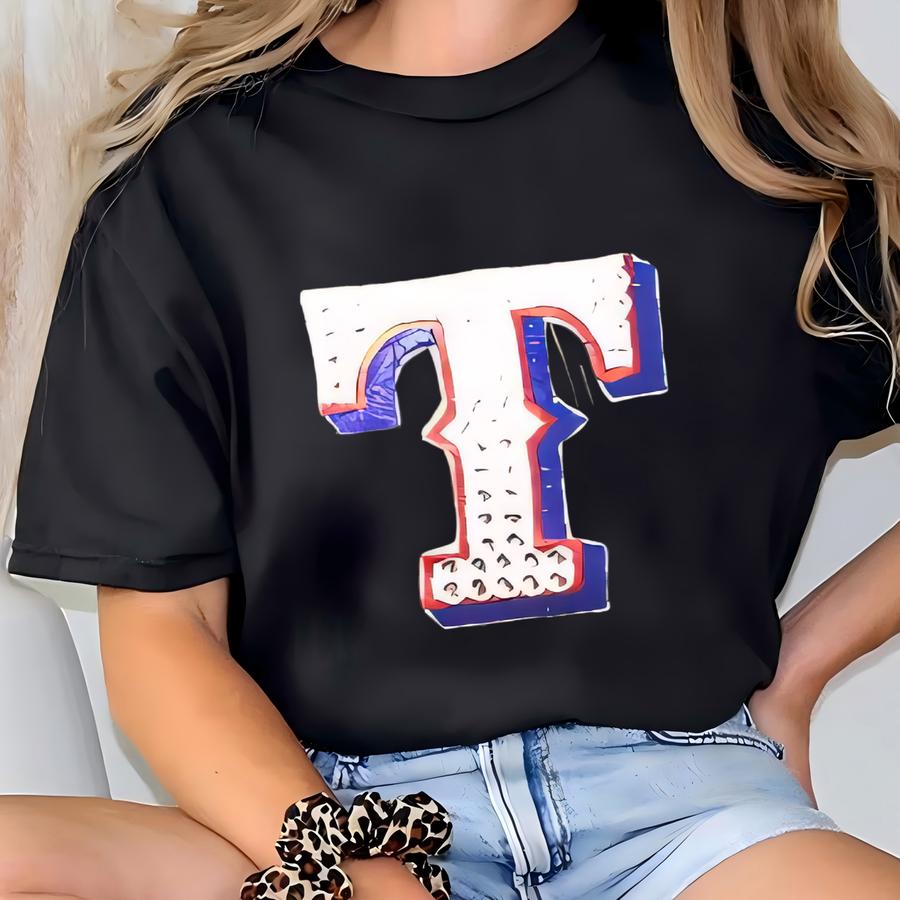 Texas Rangers Bling Baseball Hat T-shirt