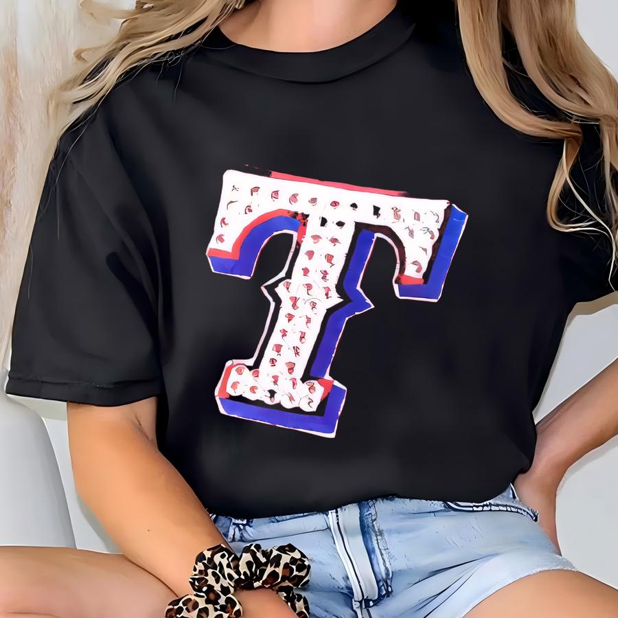 Texas Rangers Baseball Sun Visor T-shirt