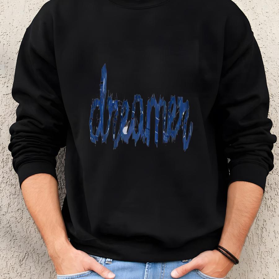 Personalized Chain Stitch Text V-neck Sweater With Phrase No Minimum Sweatshirt