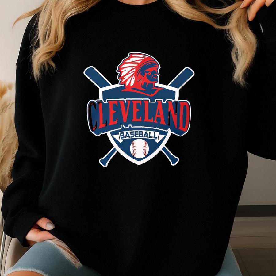 Vintage Cleveland Baseball T-shirt: Retro Sports Fan Apparel Sweatshirt