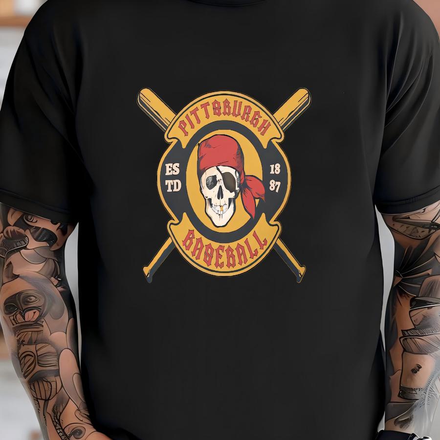 Vintage Pittsburgh Baseball Hoodie: Retro Pirates Fan Apparel T-shirt