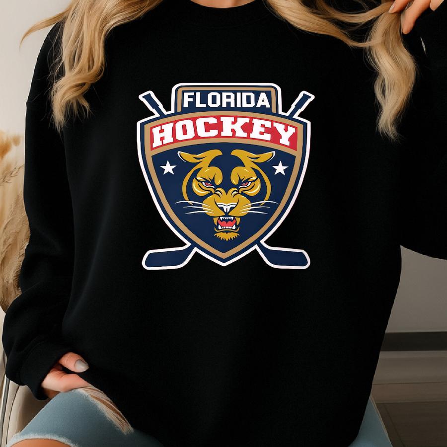 Florida Hockey T-shirt Vintage Fan Gift Miami Sports Apparel Sweatshirt