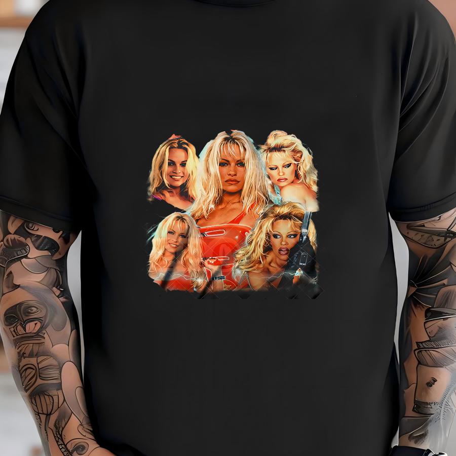 Pamela Anderson Ready And Custom Hoodie ,shirt Vintage Tee Unisex Adult And Youth Tee Vintage Crewneck Best Seller Long Sve And Hoodie T-shirt
