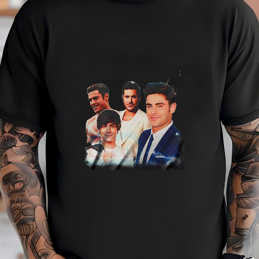 Zac Efron Ready And Custom Hoodie ,shirt Vintage Tee Unisex Adult And Youth Tee Vintage Crewneck Best Seller Long Sve Hoodie T-shirt