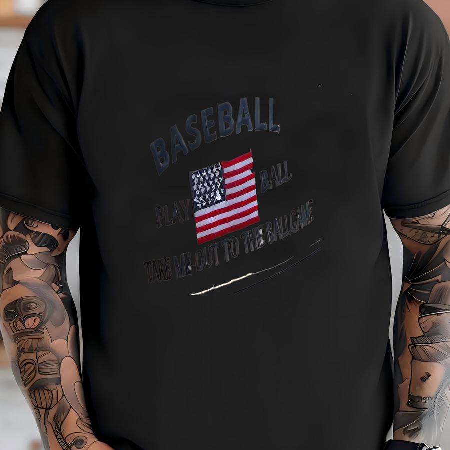 Take Me Out To The Ballgame -- Baseball Trucker Hat T-shirt