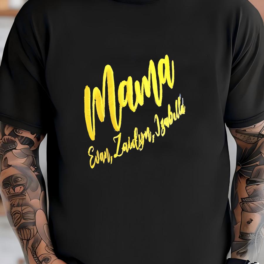 Custom Cc Ponytail Hat Cap: Mama More Criss Cross Personalized Text Choose Fonts T-shirt