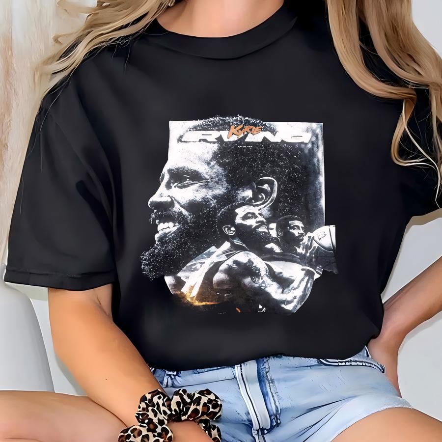 Kyrie Irving Bleached Hoodie, Basketball High-weight Hoodie, Kyrie Irving Sweatshirt, Unisex Shirt,gift For Him Gift For Her. T-shirt